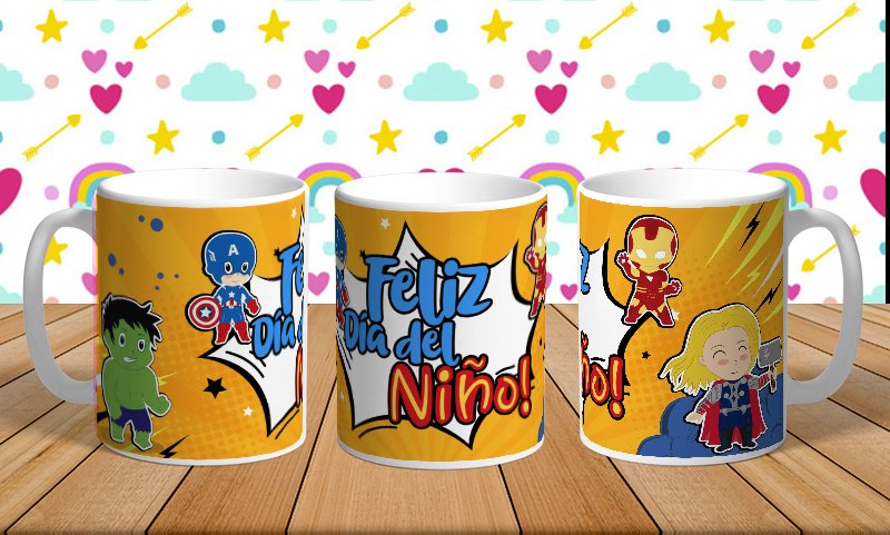 Tazas Día del niño con foto 