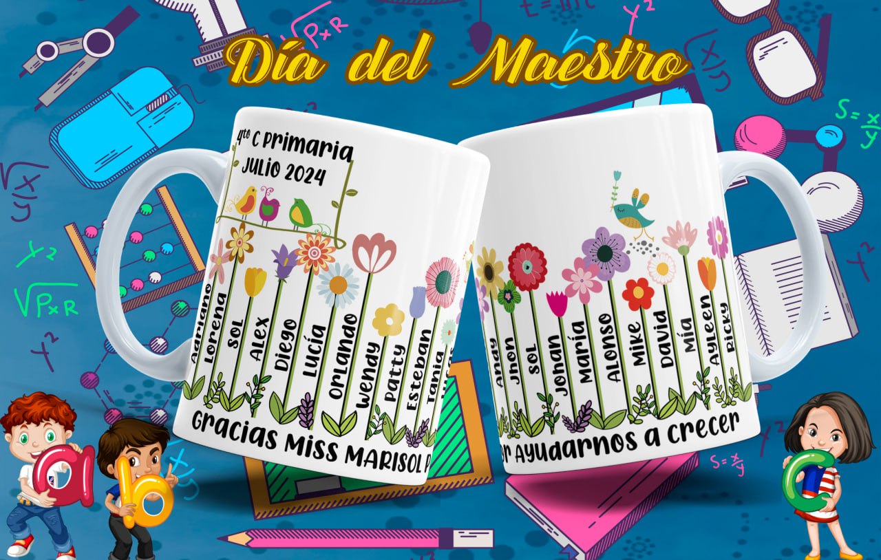 Tazas Día del maestro/a