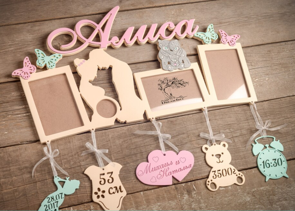 Portarretrato de Bebé para 4 imagenes