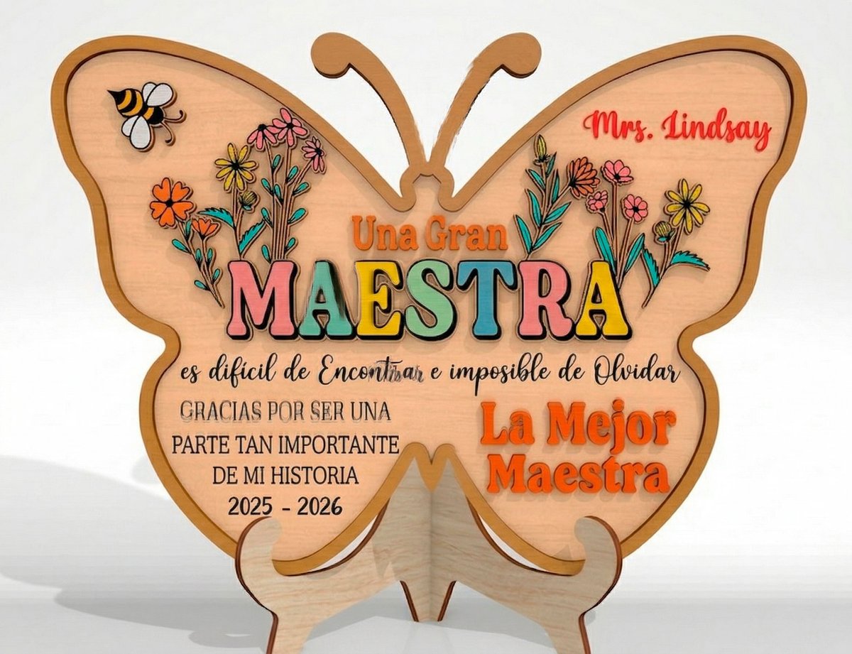 Adorno de escritorio Maestra