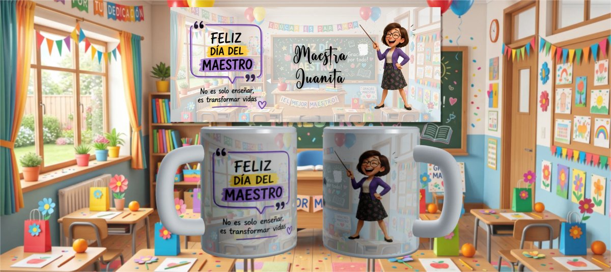 Tazas día del Maestro Personalizadas