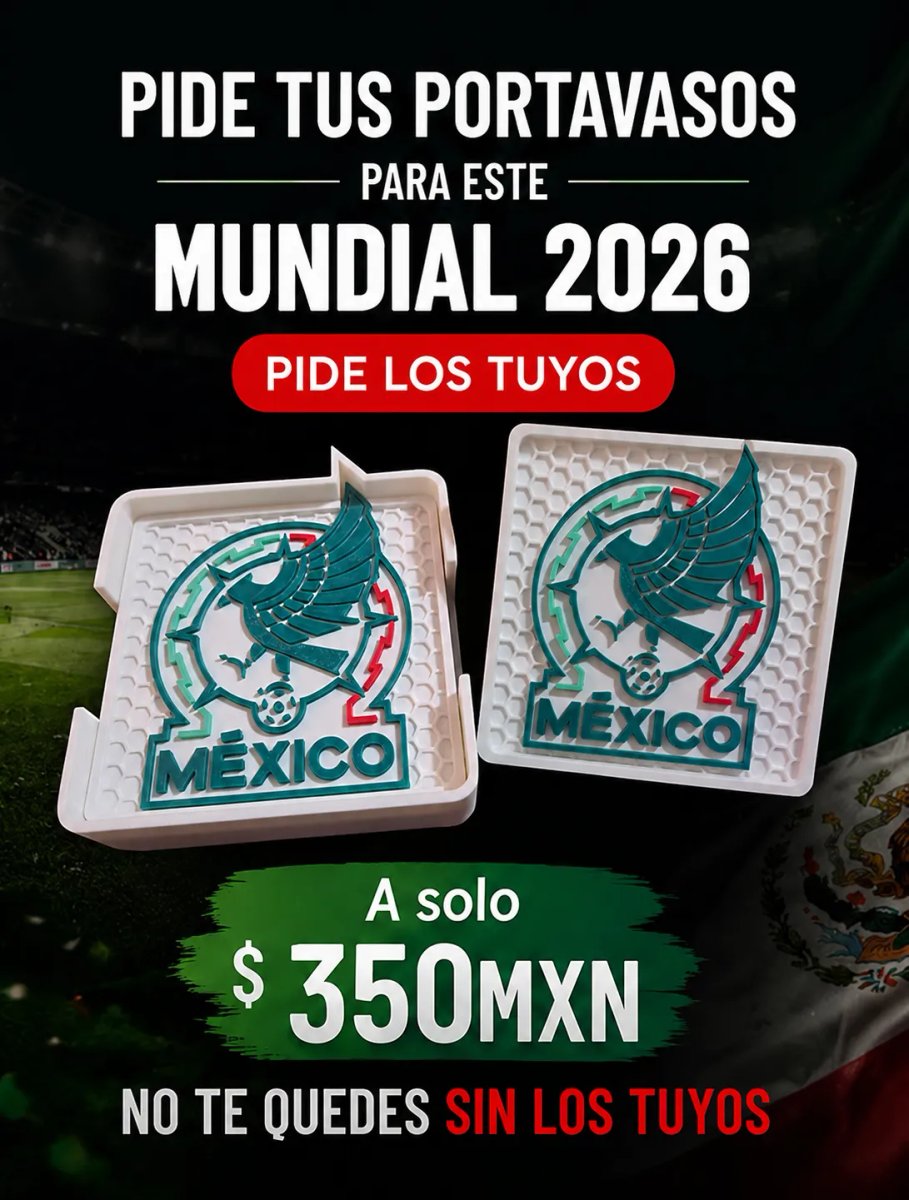 Porta Vasos México Modelo Aguila